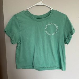 Green Crop Top